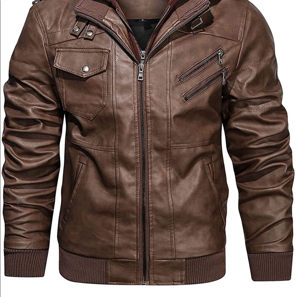 🔥HP💎Men’s Large Jacket with Removable Hood💎🔥🎄PerfectGift🎄 - Picture 2 of 7